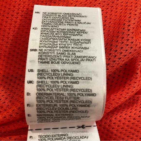 Adidas XS Japona TT Red and Orange Track Jacket Windbreaker Primegreen - Picture 14 of 16